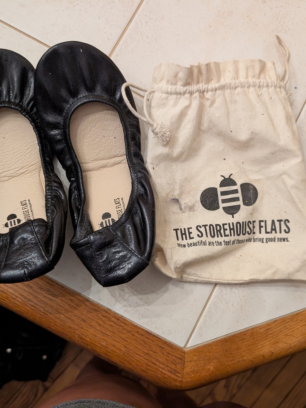 Kids Black Ballet Flats